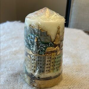 Vintage  NEW Salzburg Austria skyline 3D Candle